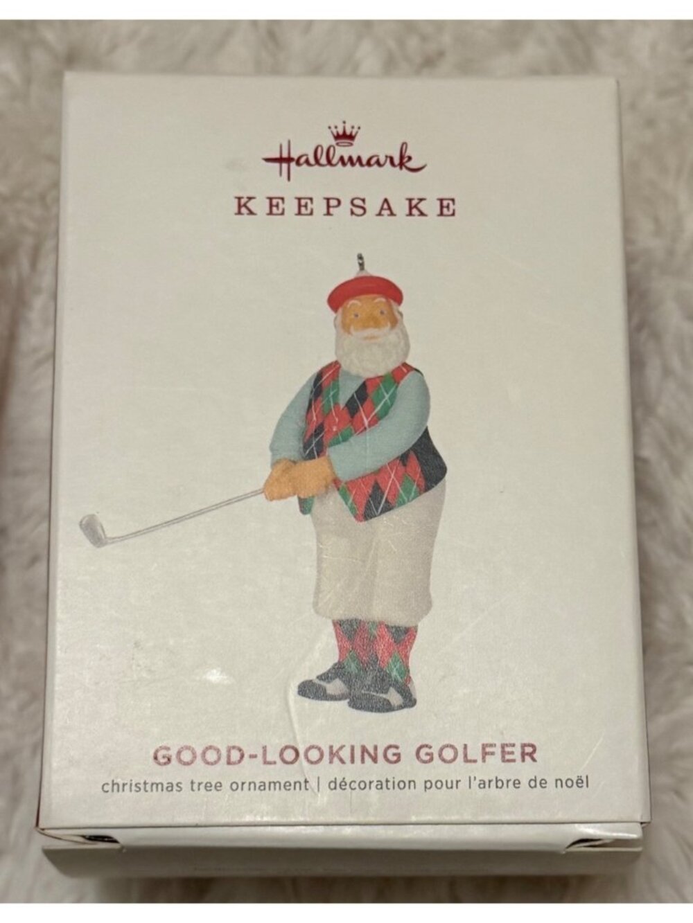 2019 Hallmark Keepsake Artist Crafted "Good-Looking Golfer" Christmas Ornament